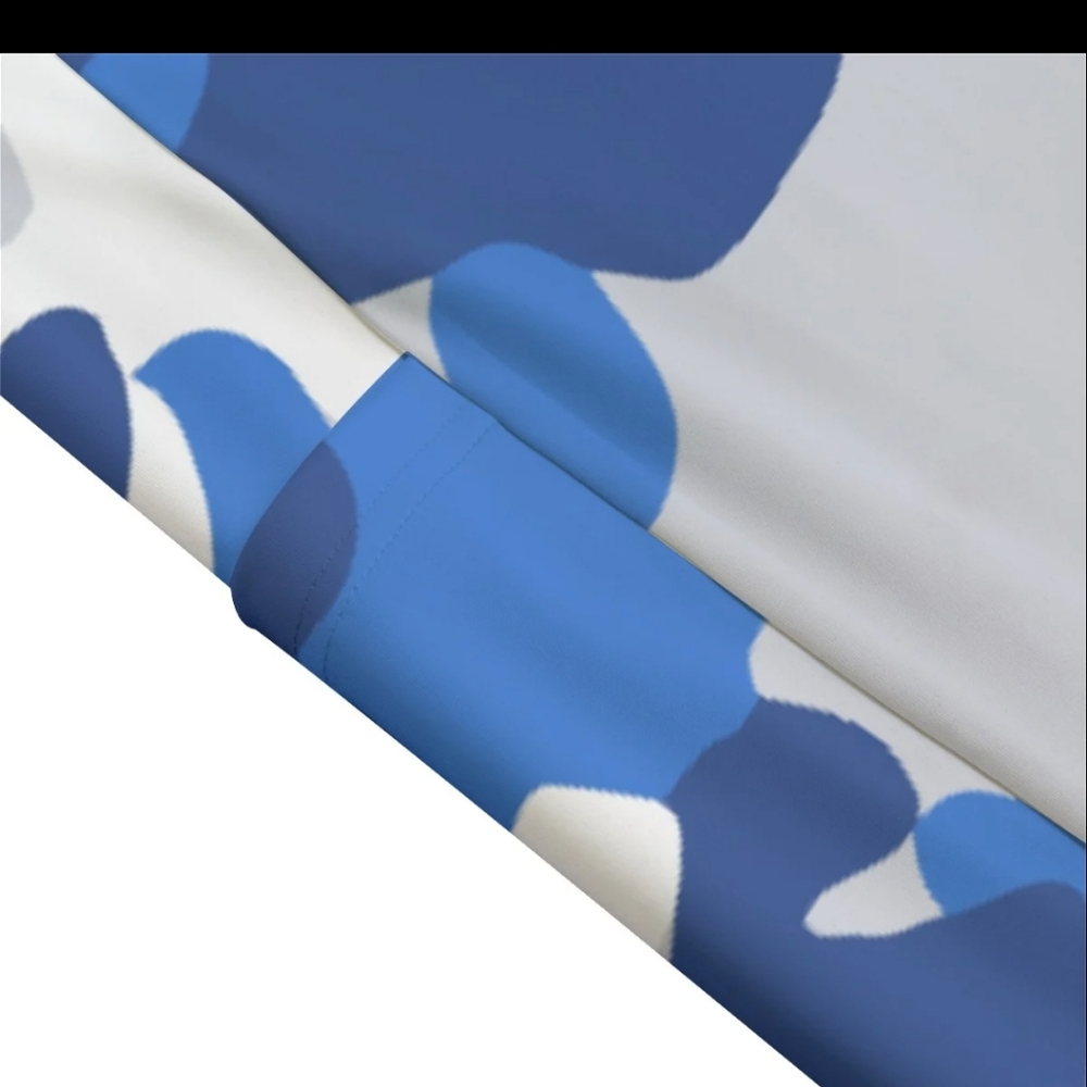 Blue Camouflage Women Leggings - Picture 3 of 4
